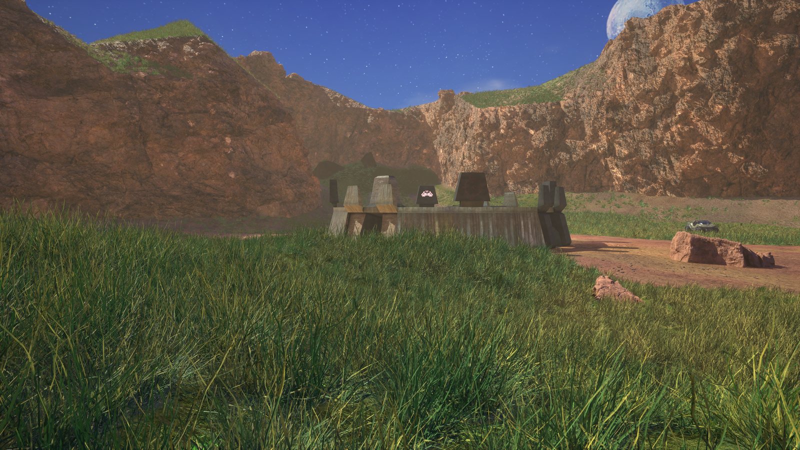 Blood Gulch's red base (remastered)