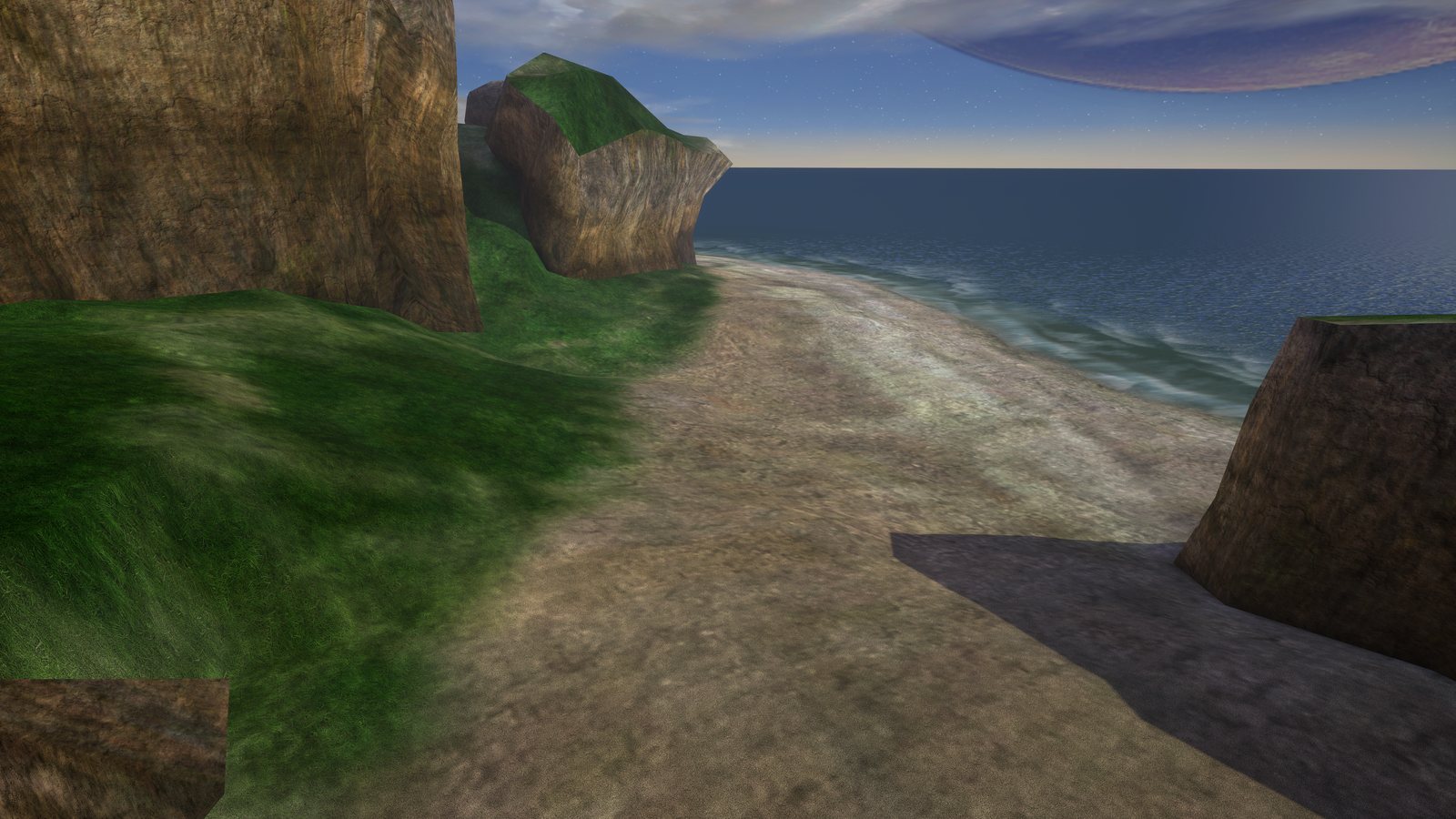 Death Island's beach, remastered (classic)