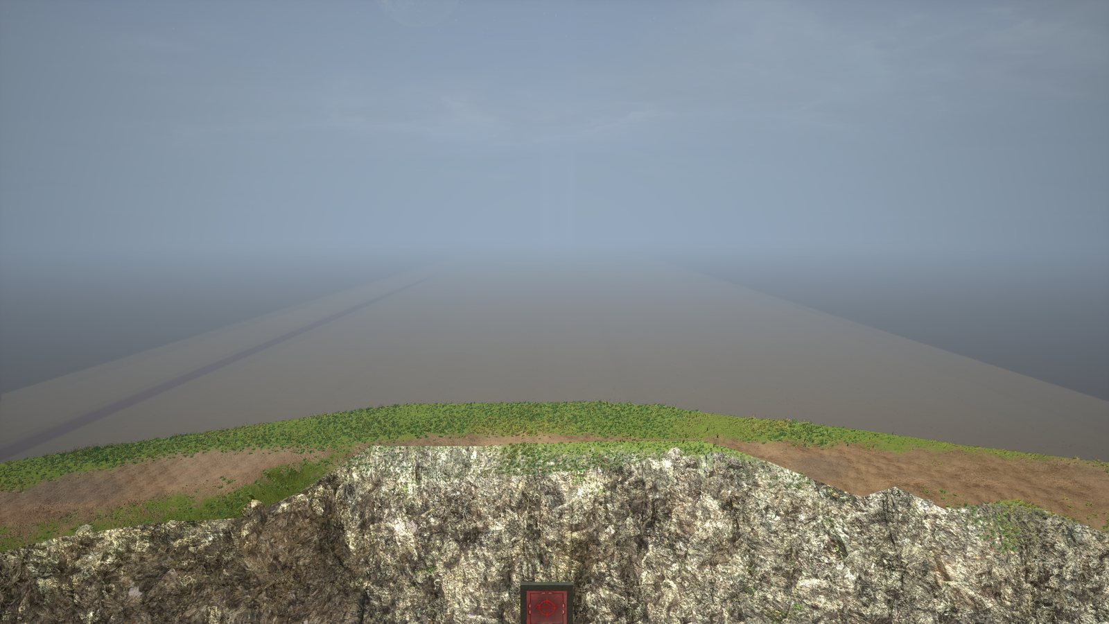 Out to the horizon, from above the blue base (remastered)