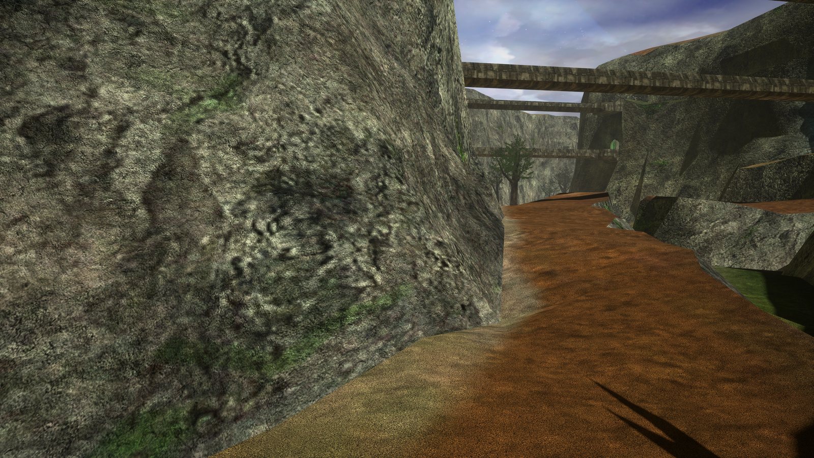 A canyon path under the bridges (classic)