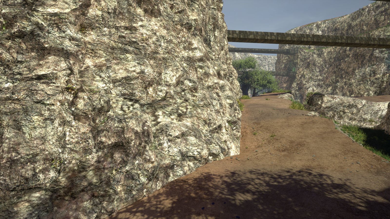 A canyon path under the bridges (remastered)