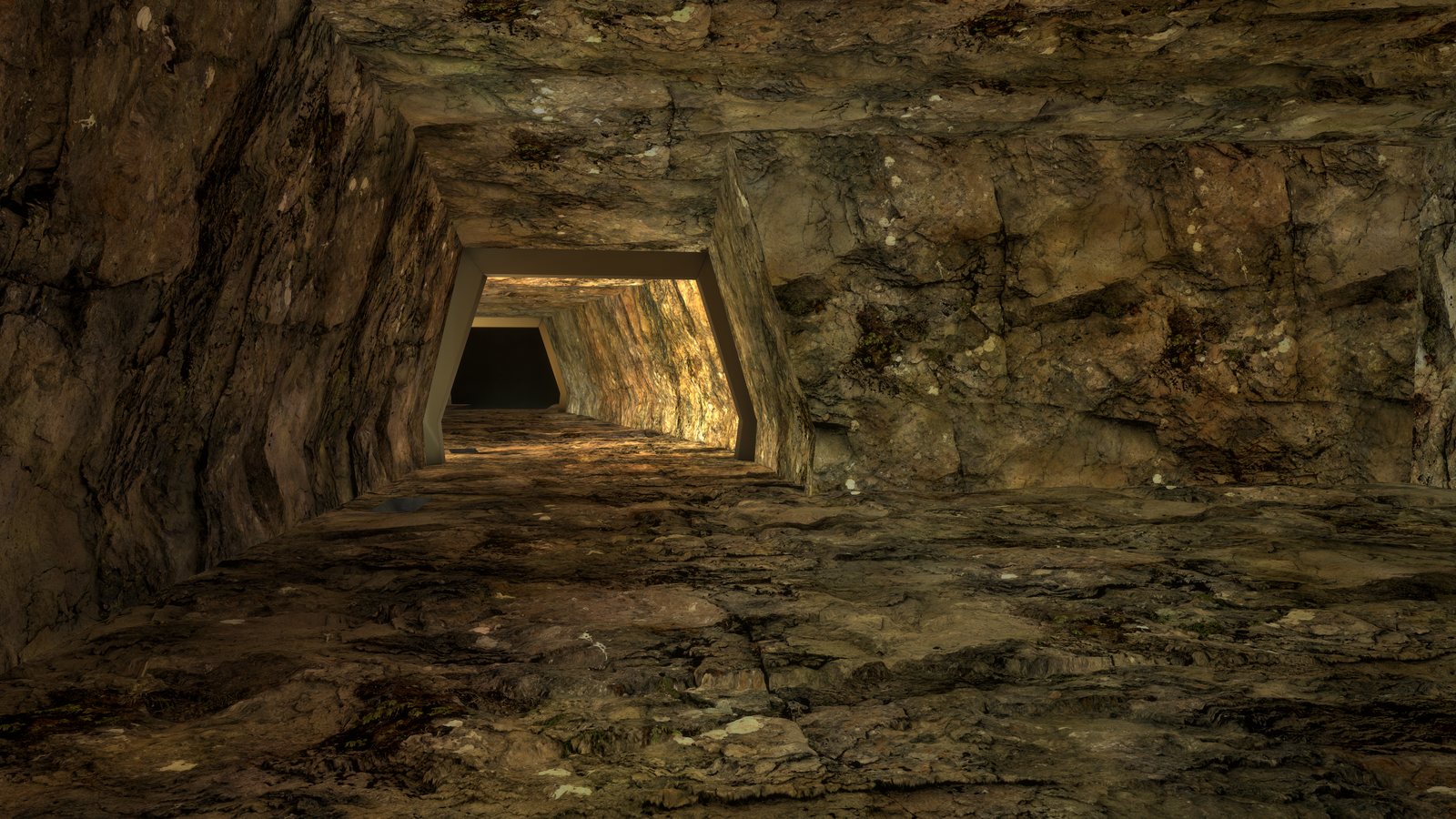 A tunnel through the rock (remastered)