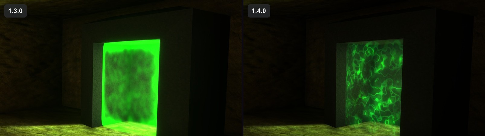 Rat Race's teleporter, 1.3.0 and 1.4.0