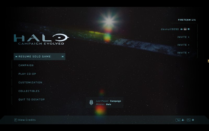 The main menu, captured without the window ever taking focus